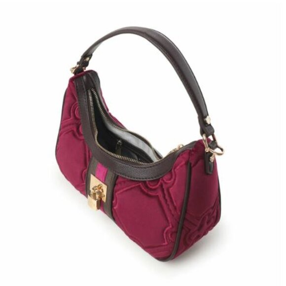 V73 IRIS - Women's Shoulder Handbag - Viola - Y2K -  Grunge Punk Grommet Goth - Picture 4 of 16